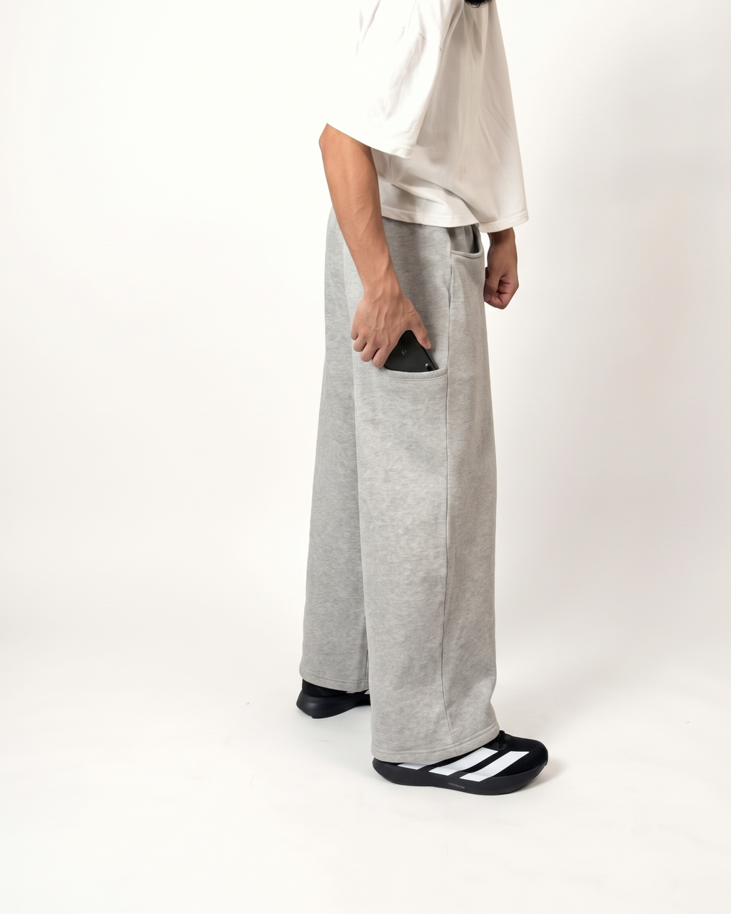 Grey Baggy Fit Jogger | 360 GSM Cotton Baggy Sweatpants