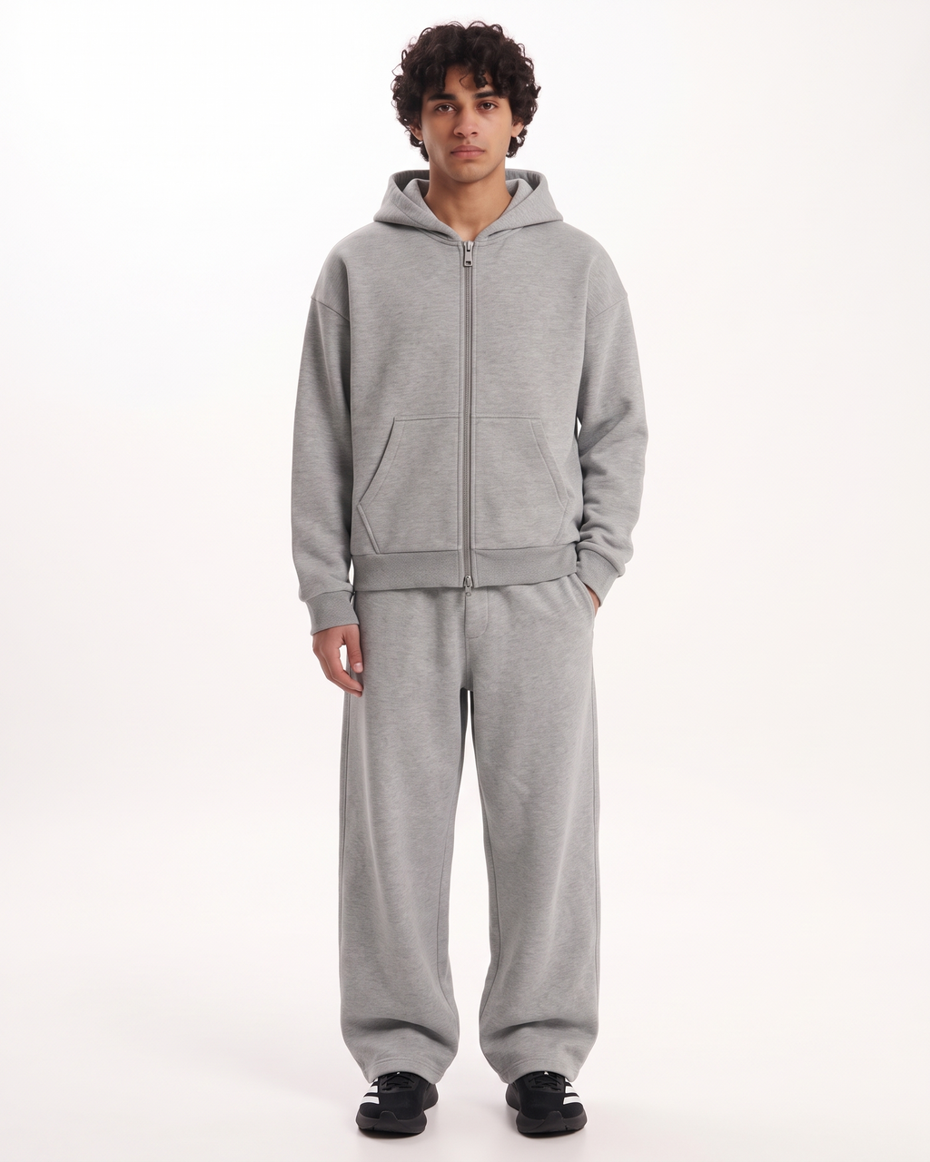 Grey Baggy Fit Jogger | 360 GSM Cotton Baggy Sweatpants