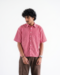 Red Picnic Oxford Boxy Shirt | 160 GSM Cotton Oxford Check Shirt