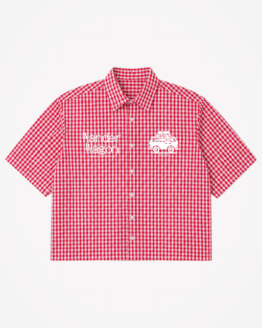 Wander Wagon Boxy Oxford Shirt | 160 GSM Red Cotton Oxford Shirt
