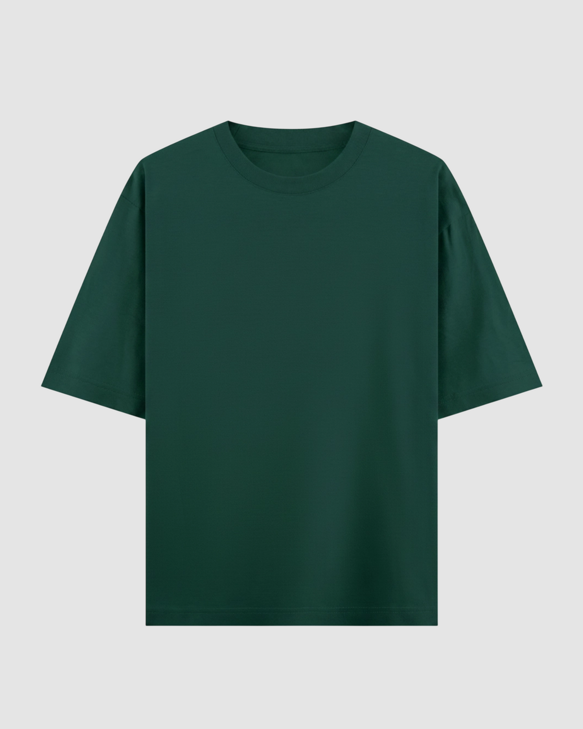 Bottle Green Oversized T-Shirt | 240 GSM French Terry Cotton Oversized Tee
